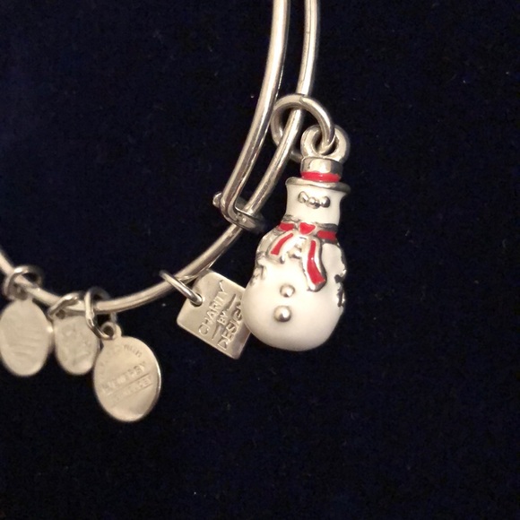Alex and Ani Snowman Charm Bangle - Picture 3 of 4